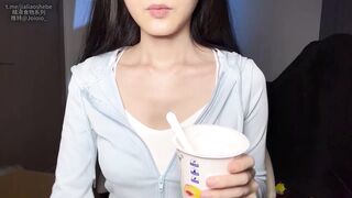 精液黄桃酸奶